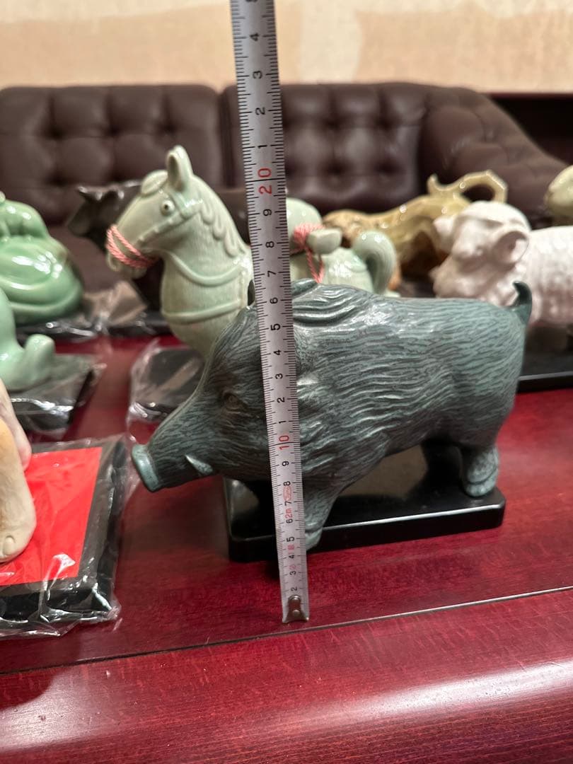 干支　陶器製　置物セット　フルセット