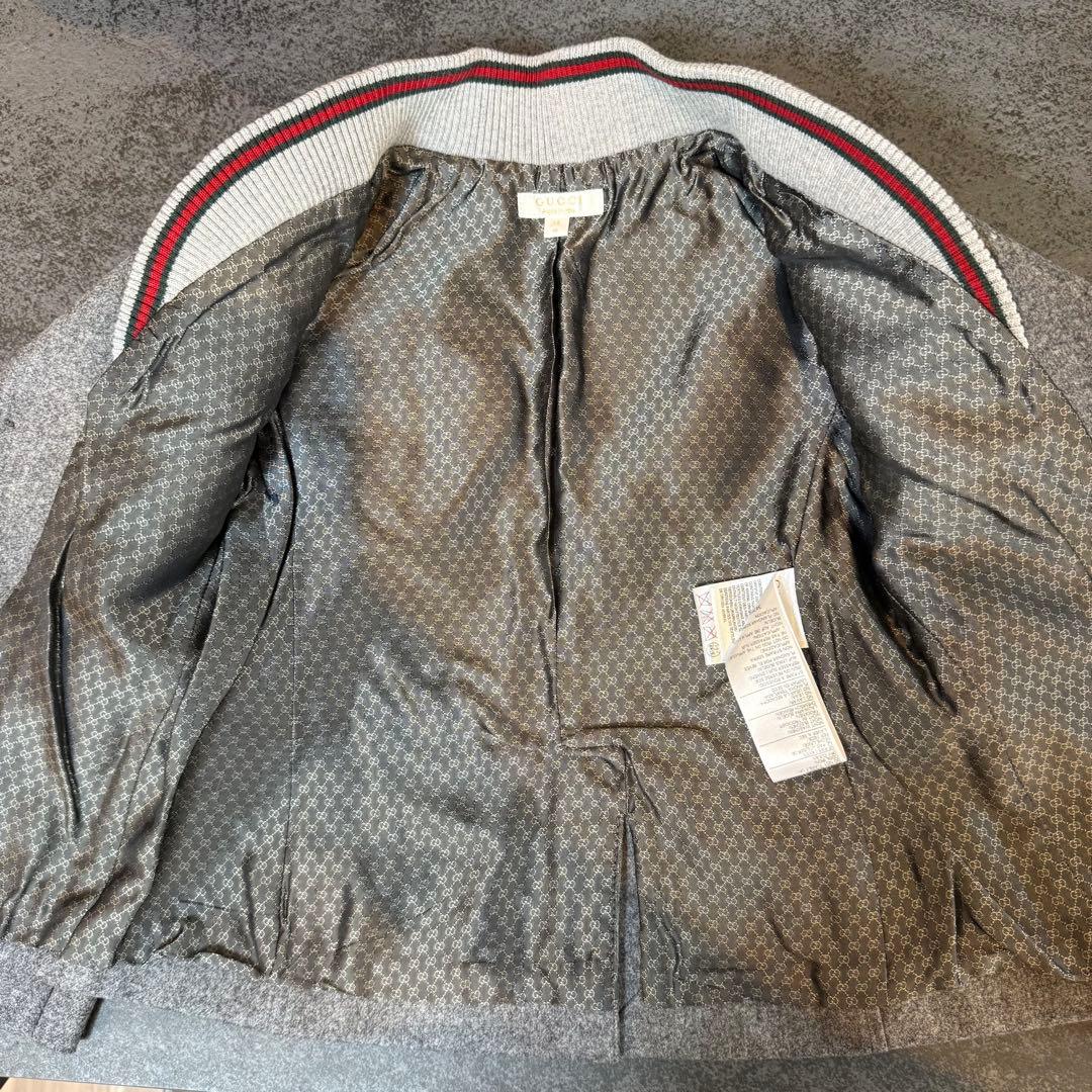 GUCCI ベビー キッズ ウール ジャケット グレー 極美品