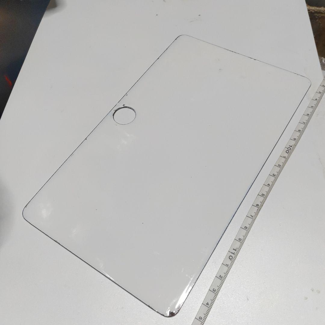 【鉄道サボ　愛称板】（表）ミステリー貨物線　指定席　（裏）無地