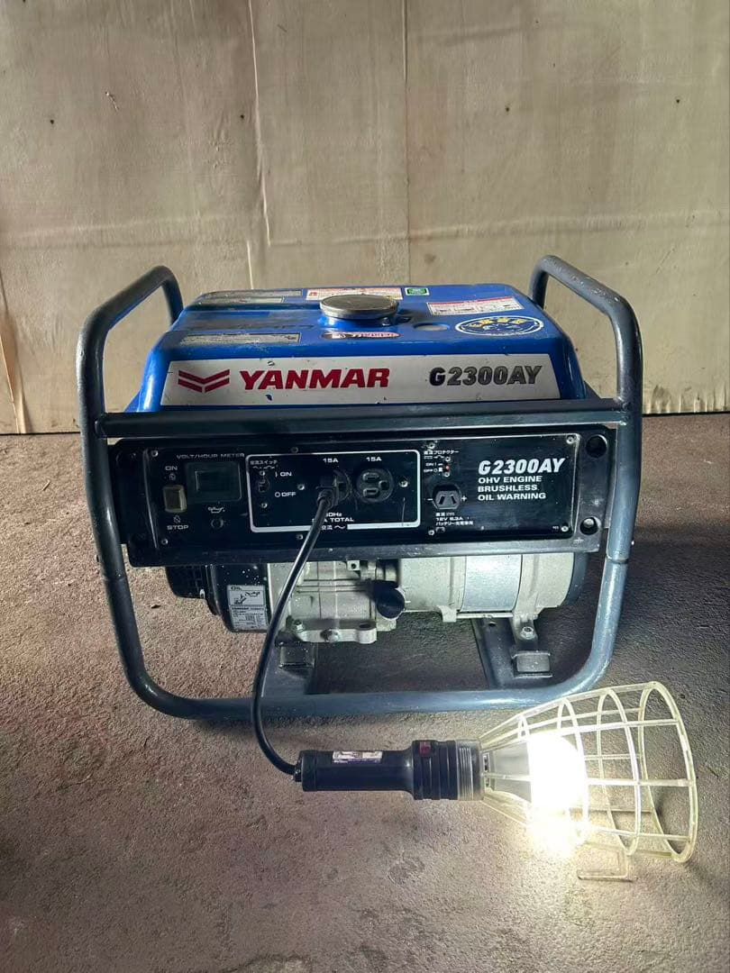 YANMAR発電機G2300AY-6 ヤンマ-発電ガソリン建設機械(B894)