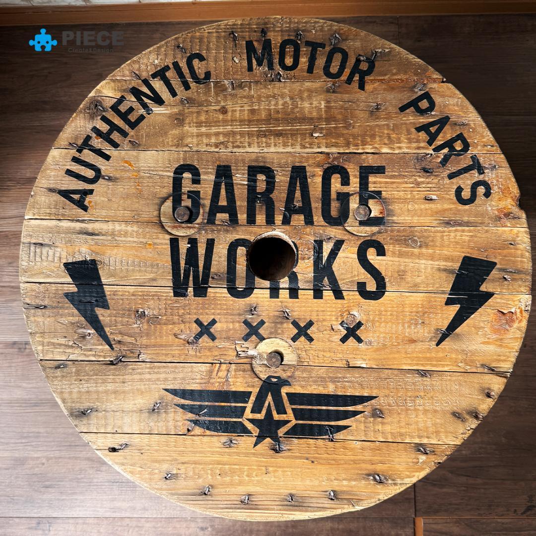 テーブル インダストリアル ケーブル ドラム アメリカン GW-A【受注製作】