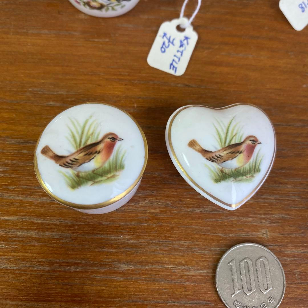 英国　スポード バード　野鳥　ミニチュア　ロビン　6点セット　箱無し