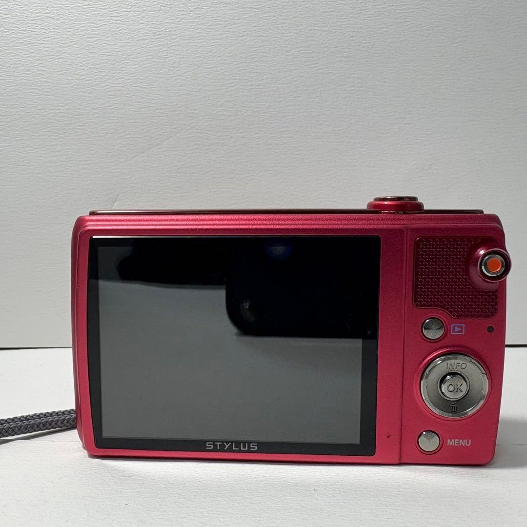 【美品】OLYMPUS VR-37 オリンパス レッド 赤 デジタルカメラ