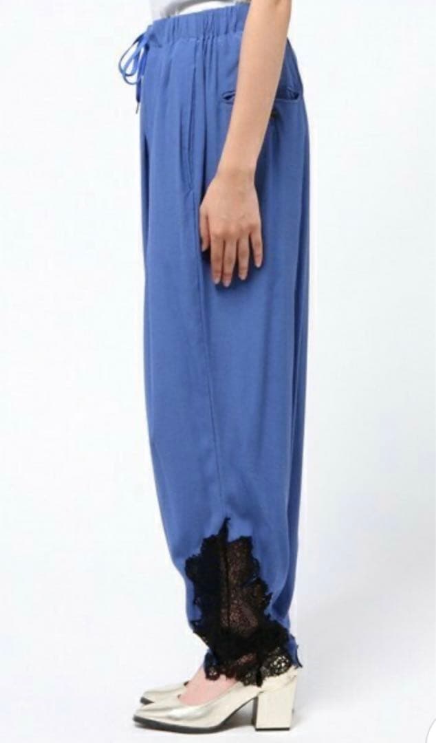 TOGA PULLA ジョーゼット裾レースパンツ