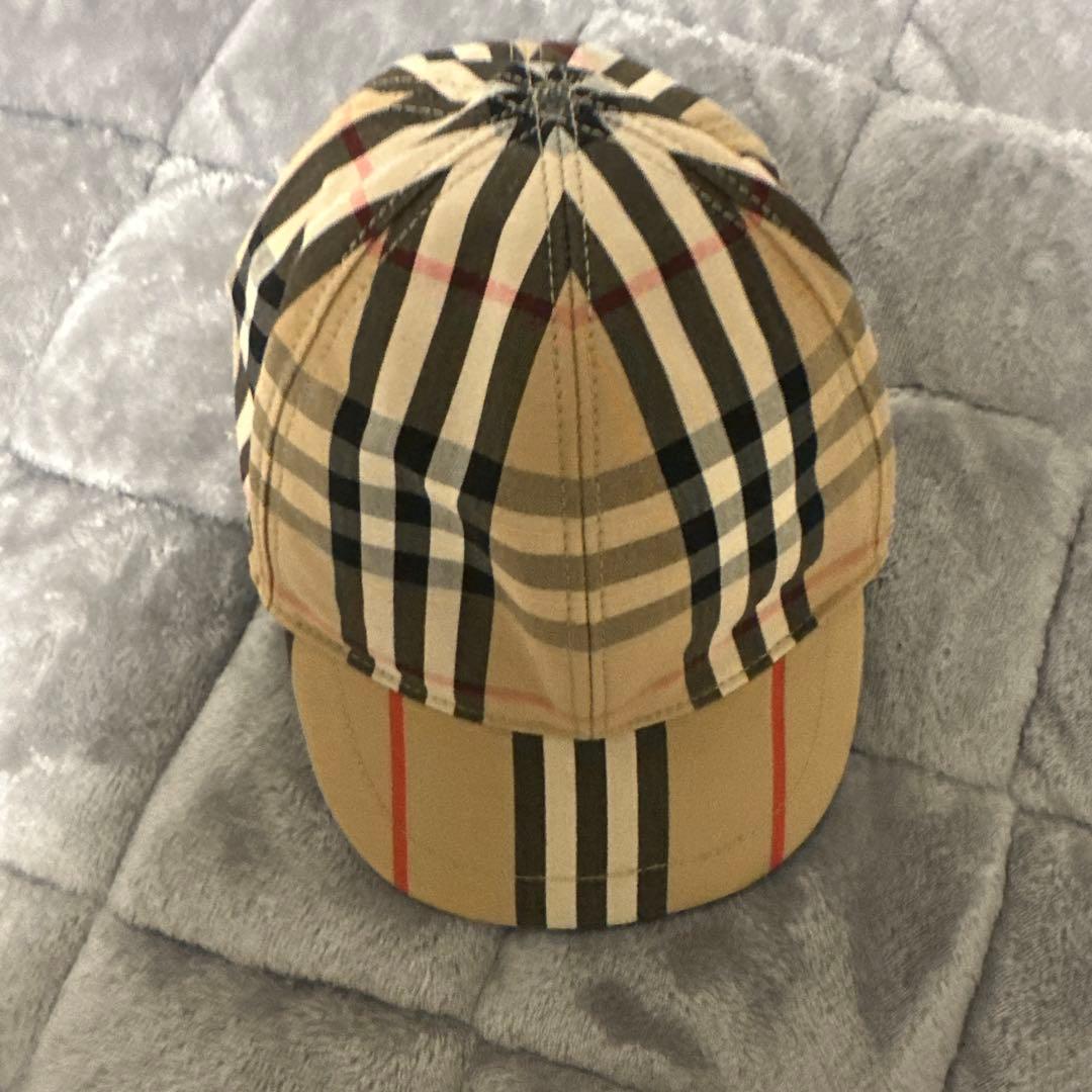 BURBERRY チェック柄キャップ 12-18M