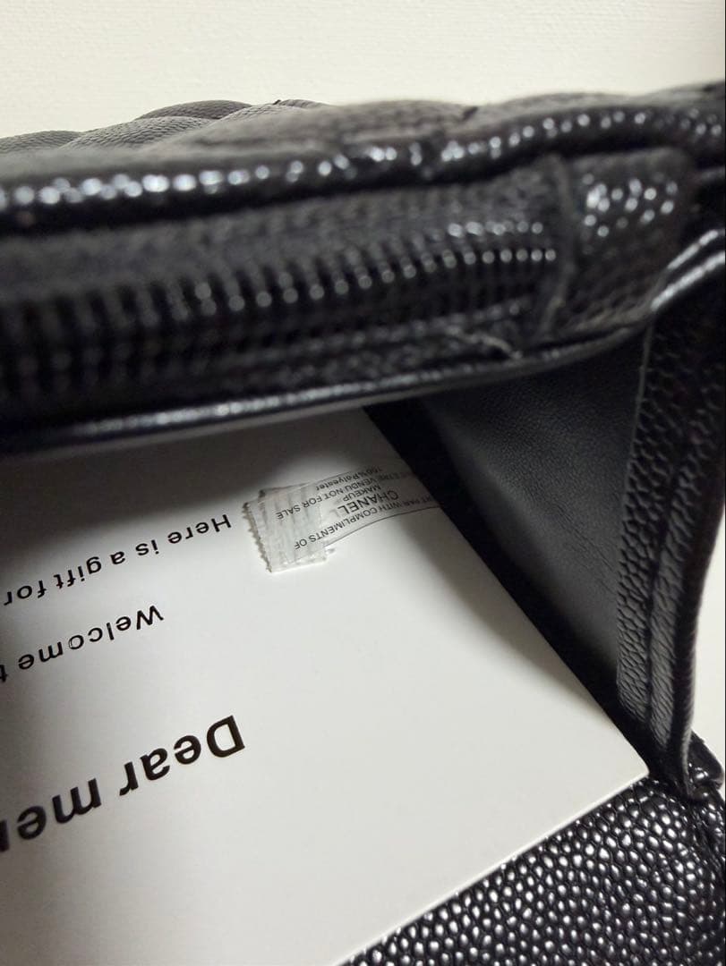 シャネル ノベルティ トップハンドル ショルダーリュックバッグ キャビアスキン