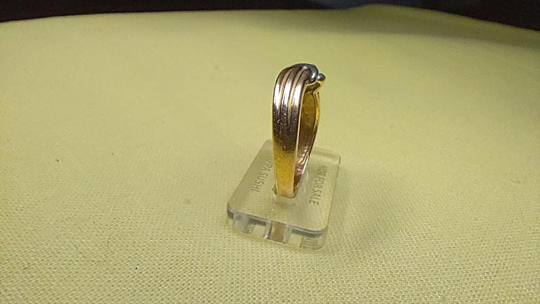 K18 Pt900コンビ ルビーの指輪