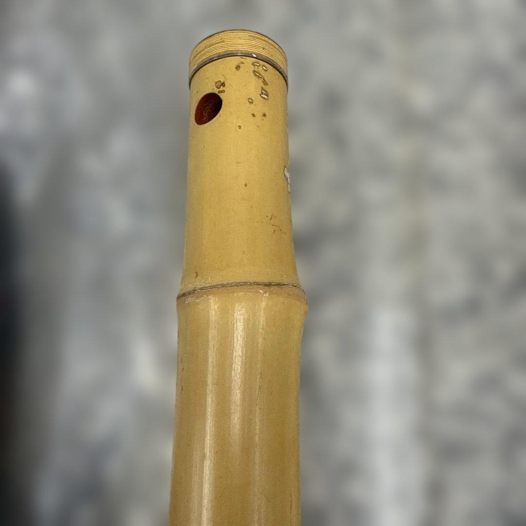 う*き様 ★竹製 尺八 本体 専用ケース付き 和楽器 古流 レトロ 小物 格安