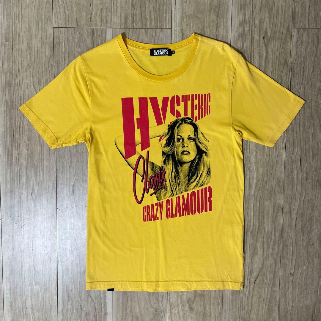 HYSTERIC GLAMOUR イエロー Tシャツ　sサイズ