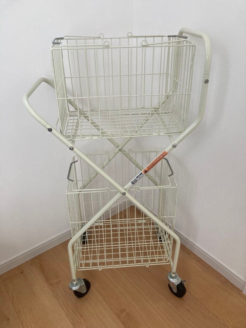 【DULTON】ダルトン ランドリーカート【アイボリー】