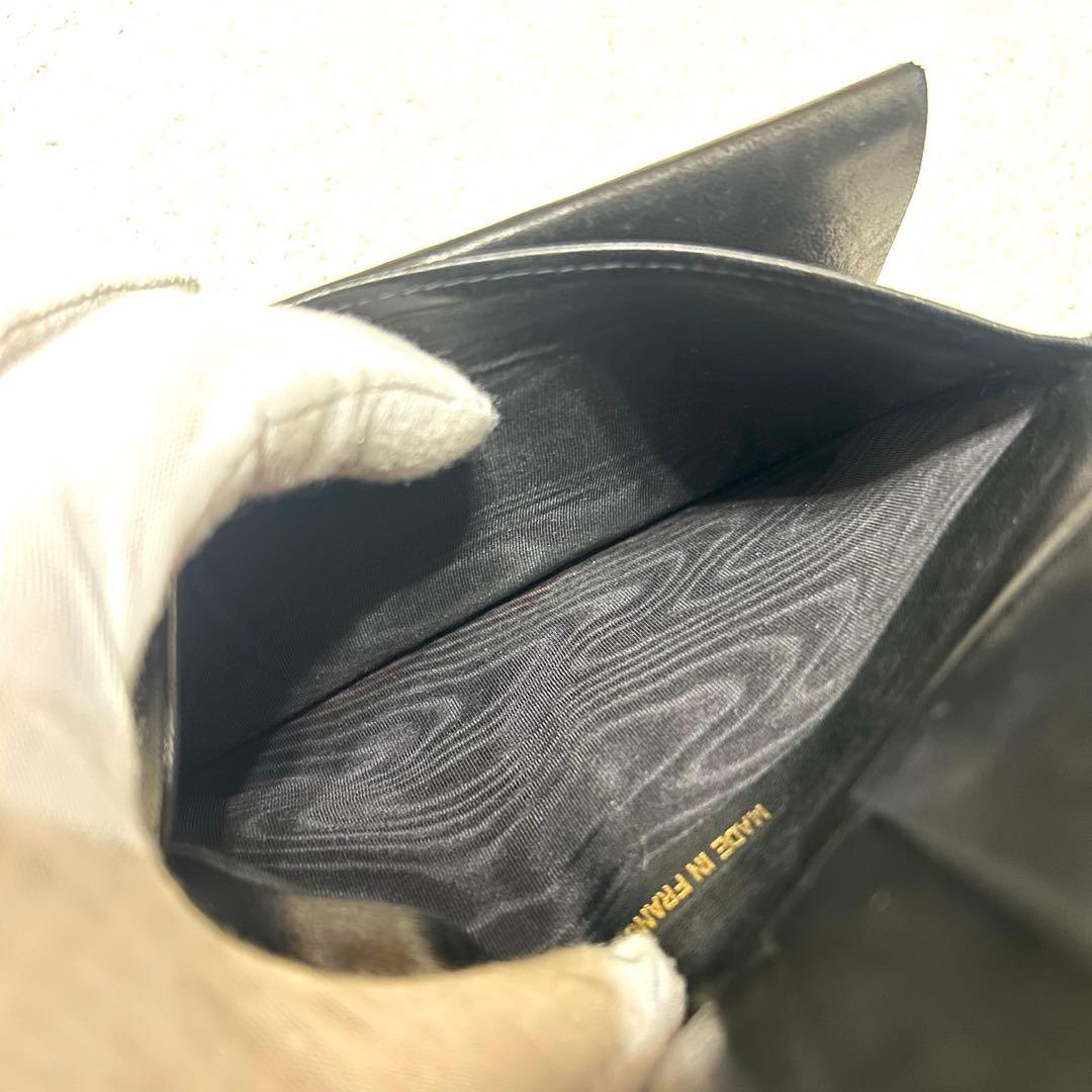 美品❗️ CHANEL シャネル　ココマーク　キャビアスキン　長財布　ブラック