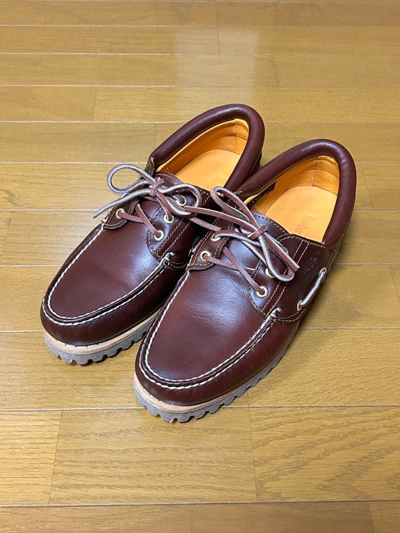 ティンバーランド スリーアイ バーガンディ7.5(25.5cm) 美品