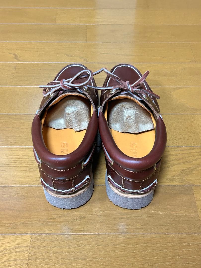 ティンバーランド スリーアイ バーガンディ7.5(25.5cm) 美品