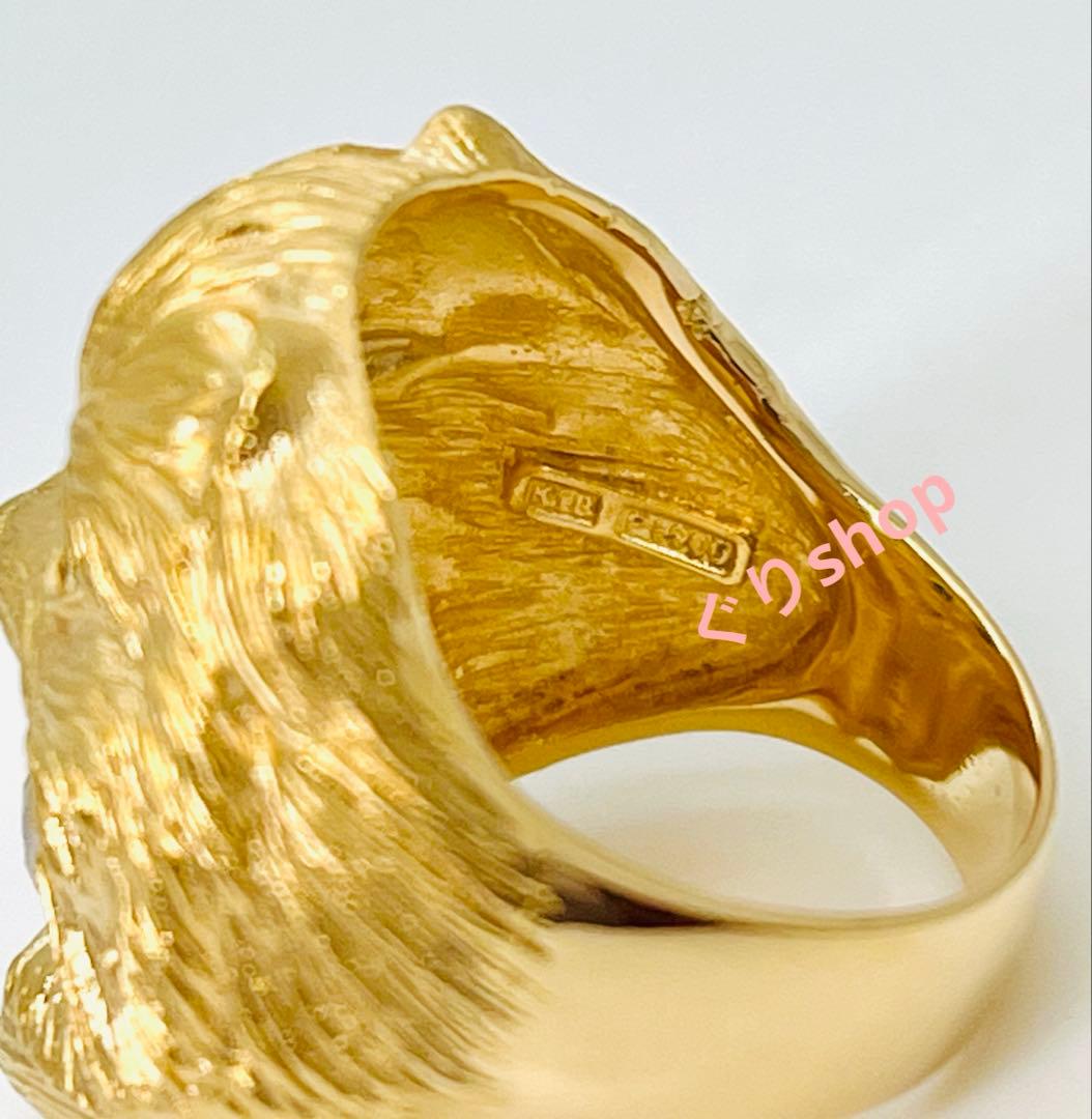 k18 犬 モチーフ リング