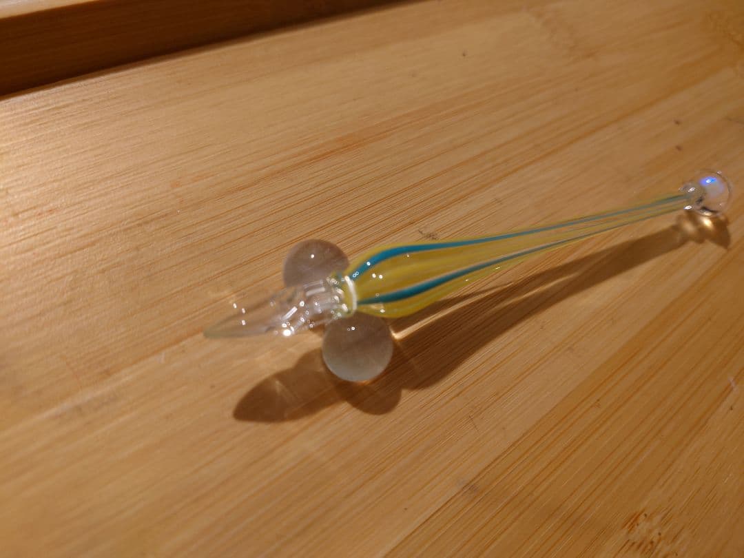 【最終】HASE硝子工房 オカモトヤ すずのね キャラバン限定 ガラスペン レア