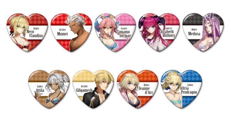 Fate/EXTELLA　ハート缶バッジコレクション　バラ58個　未開封品