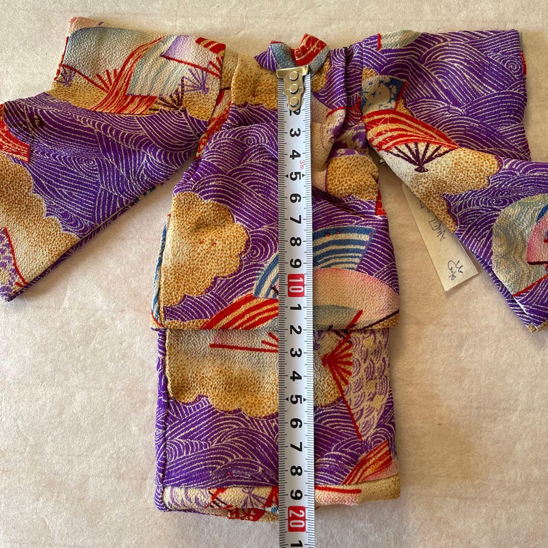 古布　江戸縮緬　人形の着物　3号　120709