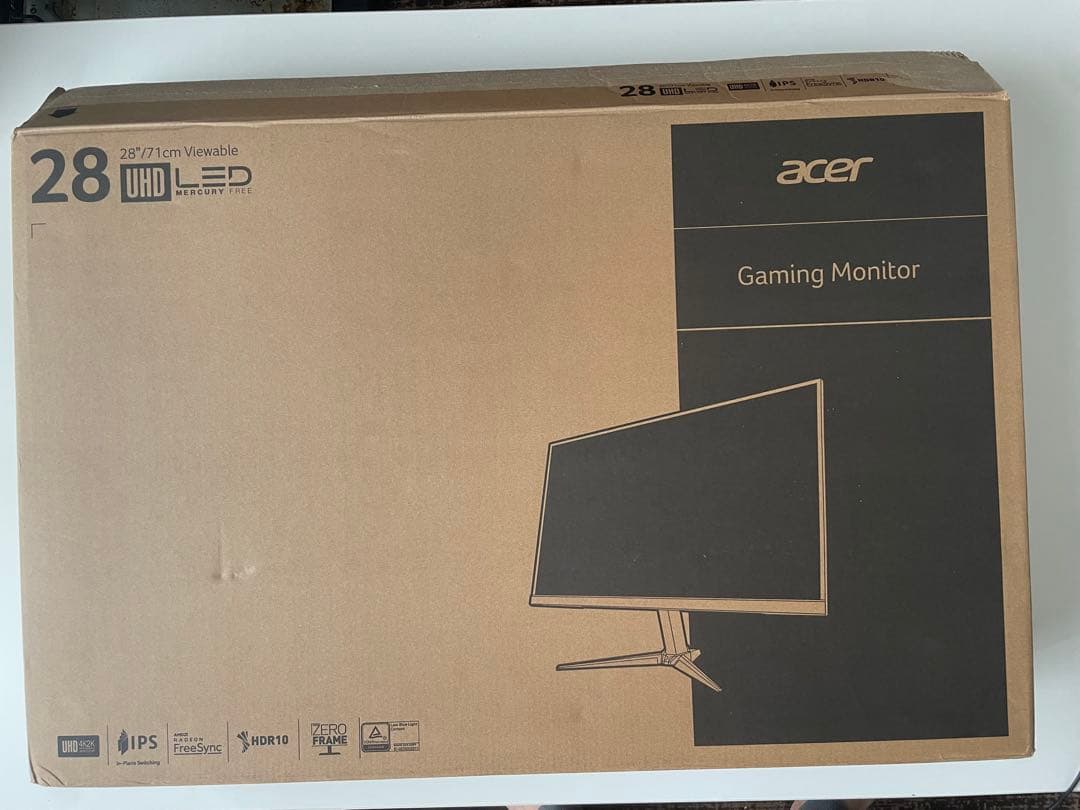 【美品】4K 28インチ acer NITRO VG280Kbmiipx