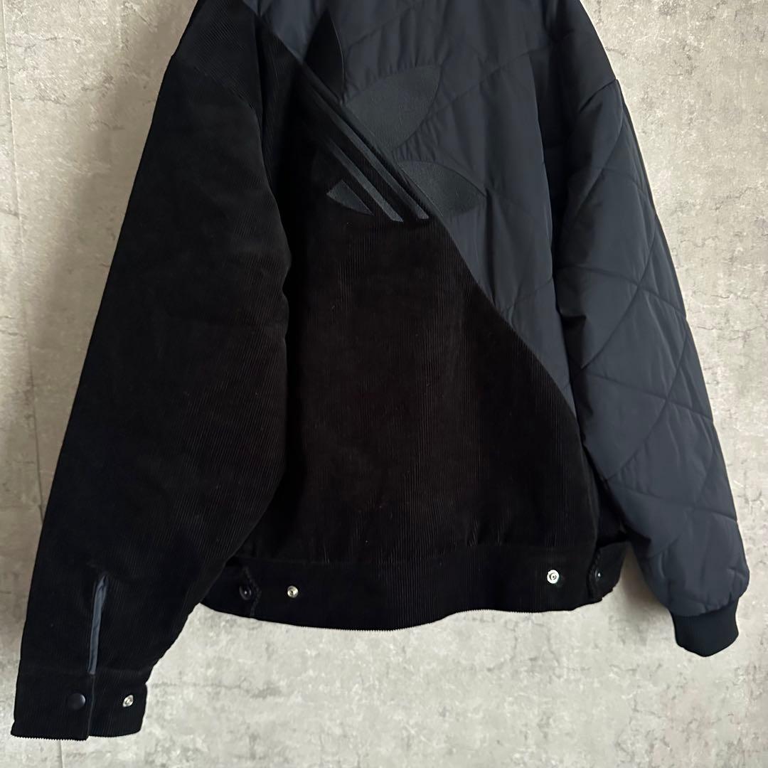 R*7様 希少　アディダス　ボンバージャケット　ナイロン　コーデュロイ　刺繍　ブ