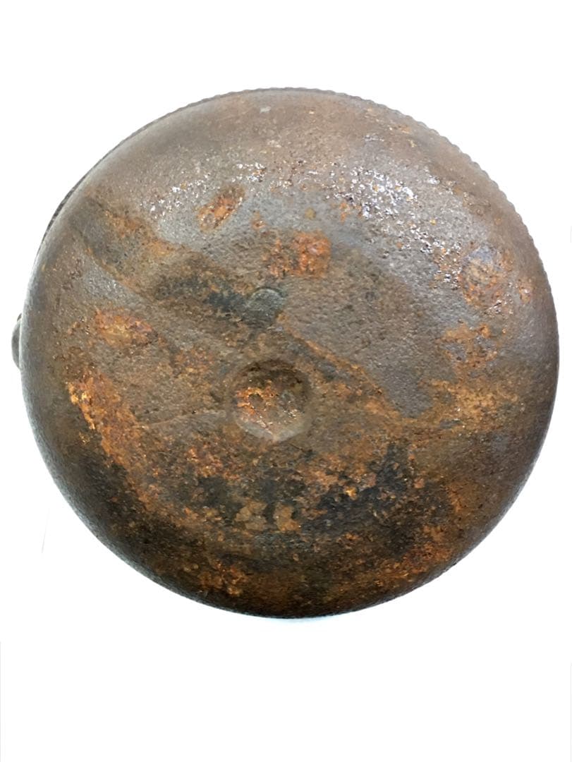 S167平丸霰地紋 鉄瓶 釜師 佐藤浄清造 共箱 茶道具