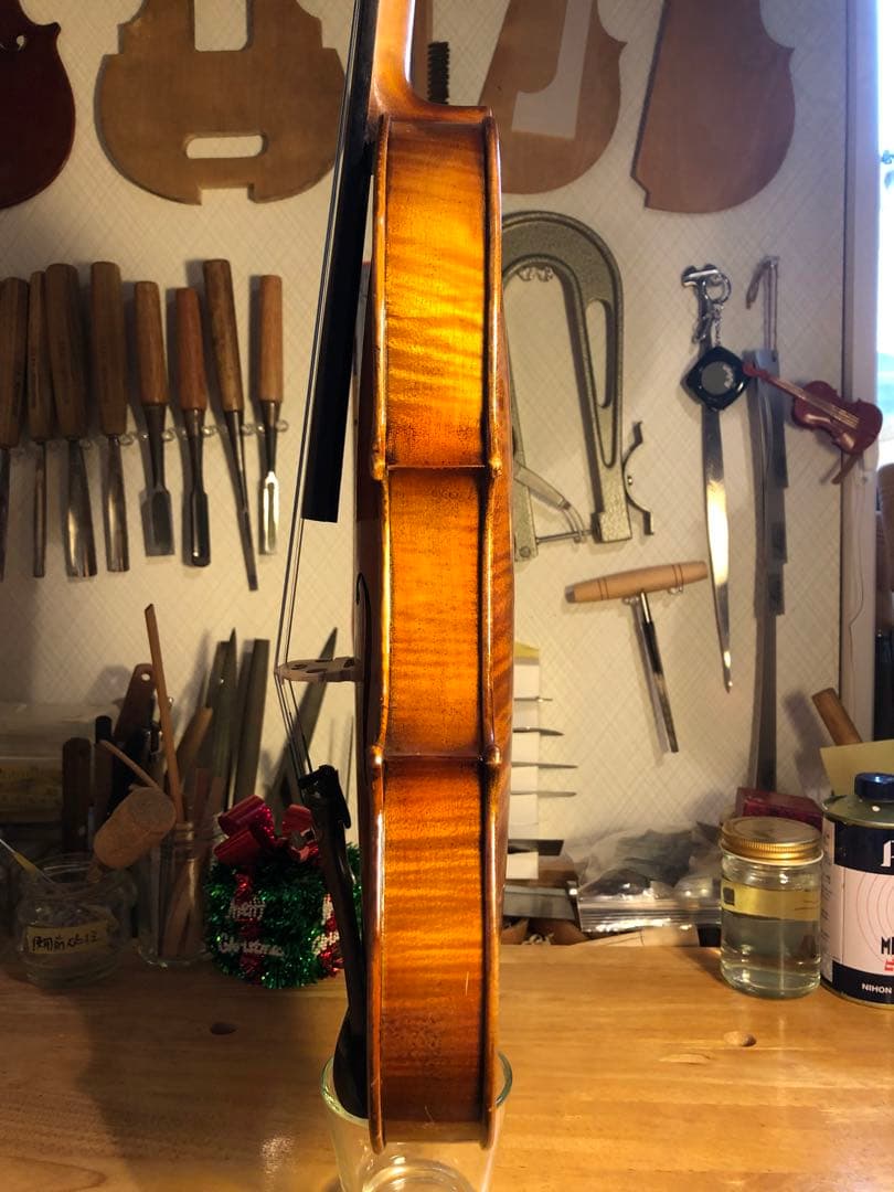 【タイムセール.駒&魂柱再調整済】優品　ノーラベル　中古バイオリン　4/4