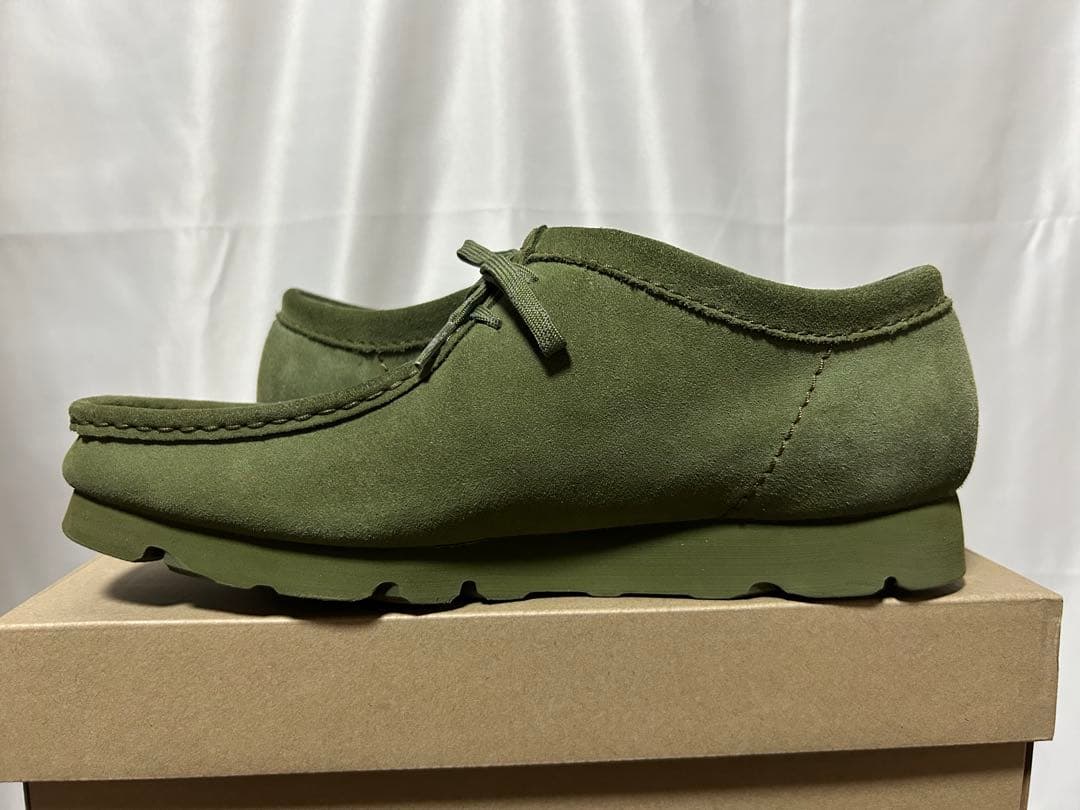 靴 Clarks WALLABEE GTX LODEN GREEN 28cm