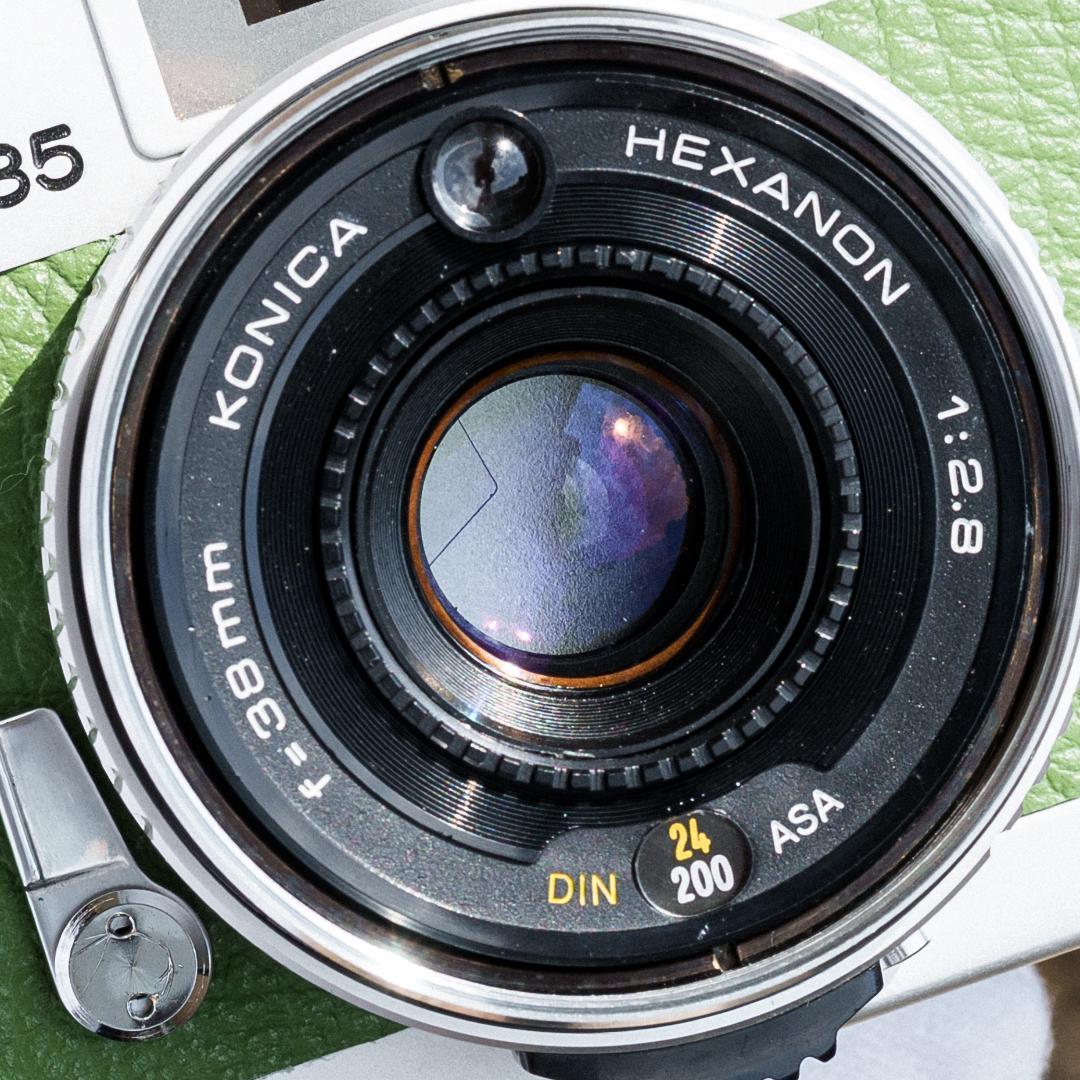 Konica C35 flash matic グリーン【整備済完動品】