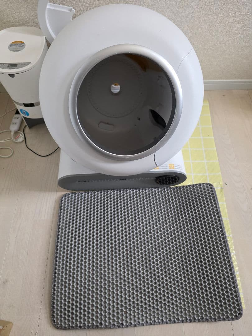 自動猫トイレ ホワイト 円形