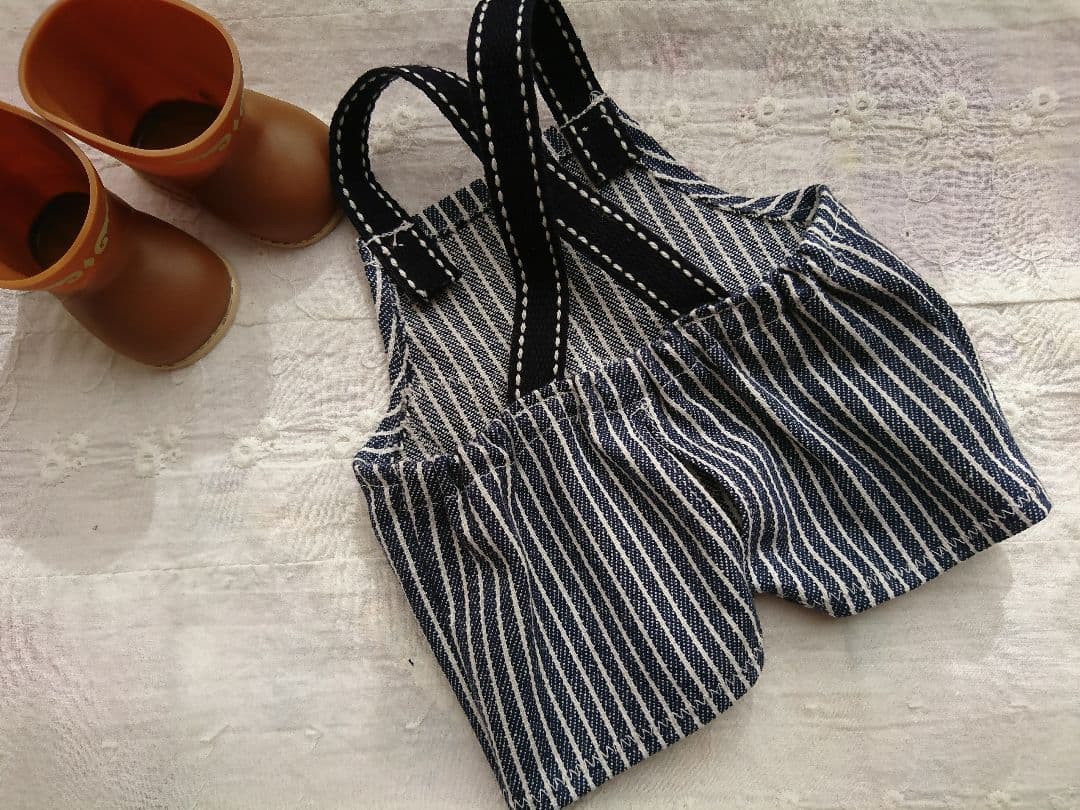 東京トガリ バンビちゃんストライプオーバーオール