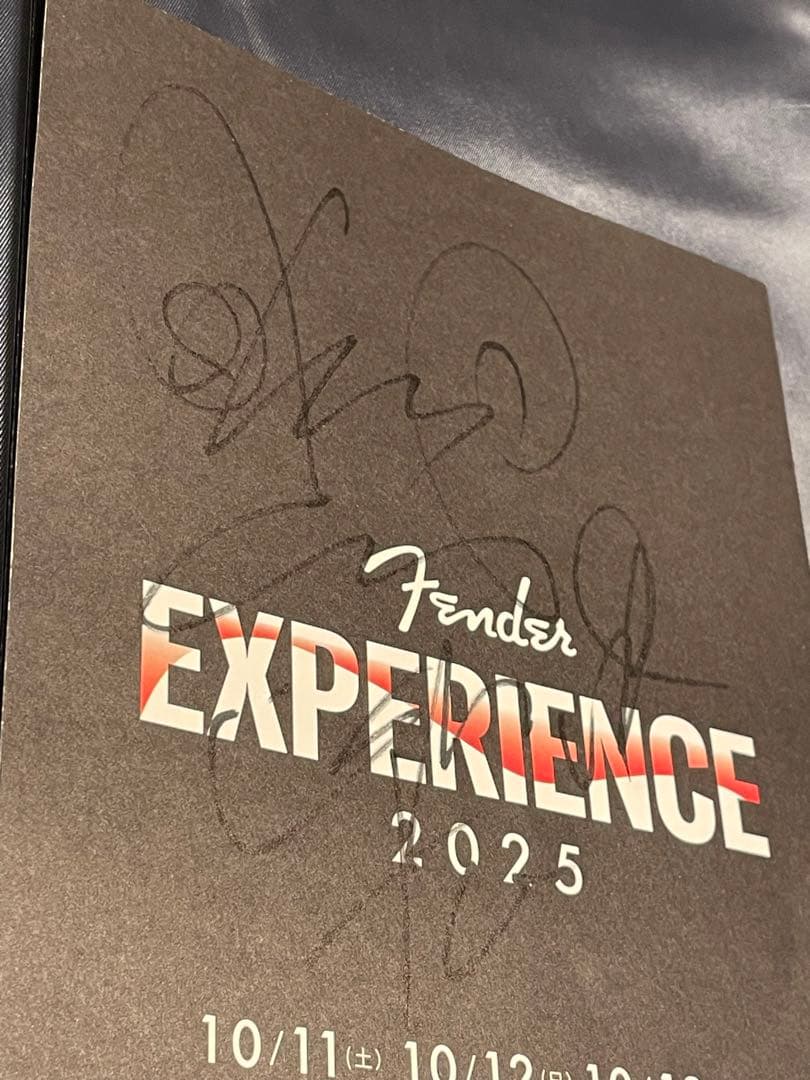 L'Arc〜en〜Ciel Ken 直筆サイン　Fender イベント2025
