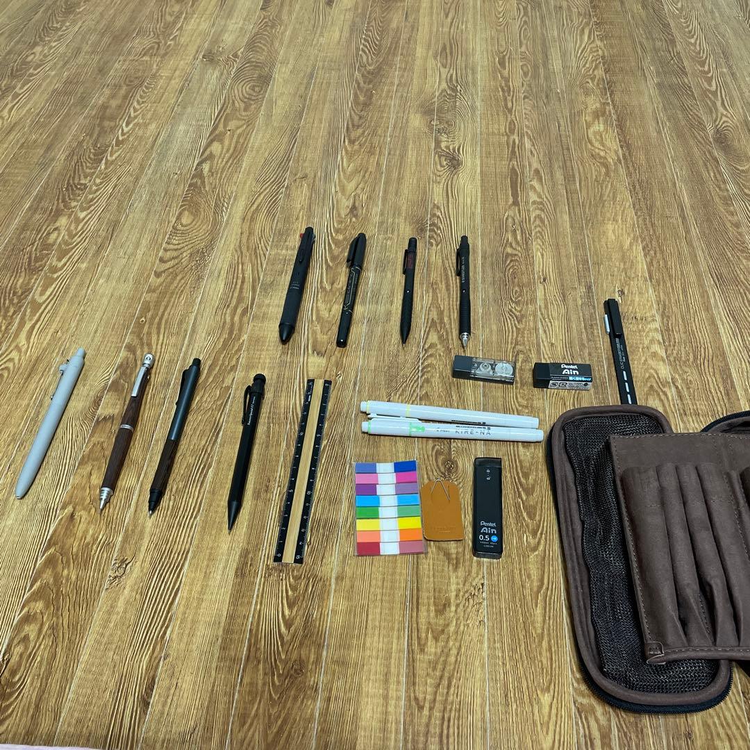 オクトフォールドペンケース＋筆記用具セット