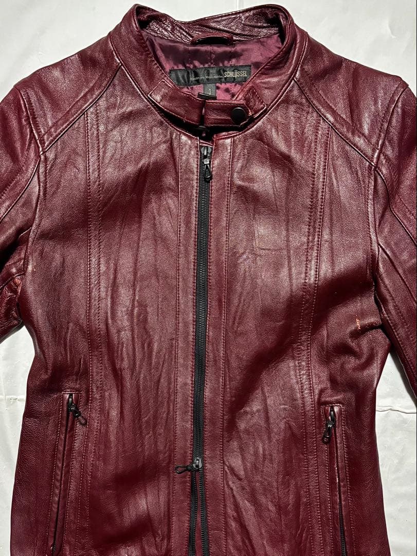 SCHLUSSEL シュリセル 羊革 ラム レザージャケット ライダース y2k