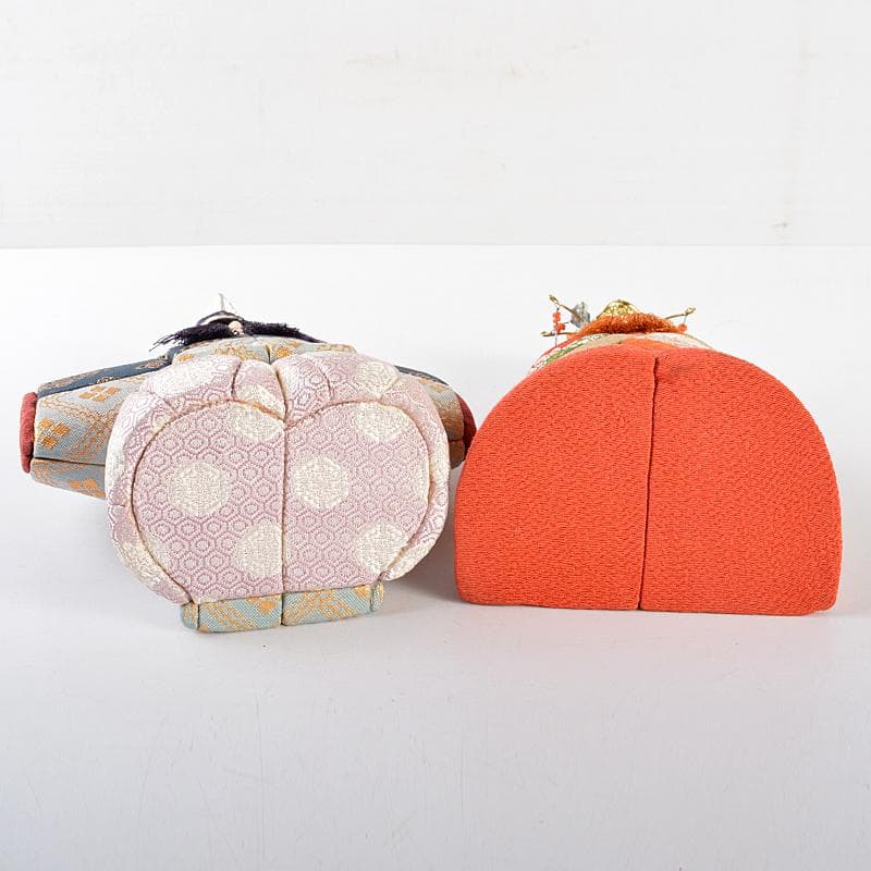 伝統工芸　真多呂作　木目込み人形　古今人形　雛人形　立雛　共箱　V　R5713