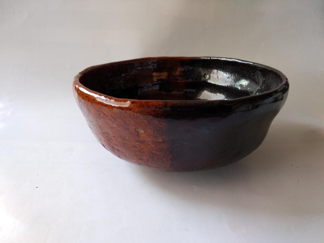 加賀楽 掛分 平茶碗 夢香山 岩田正比古 茶碗 共箱 栞 茶器 抹茶碗 新品