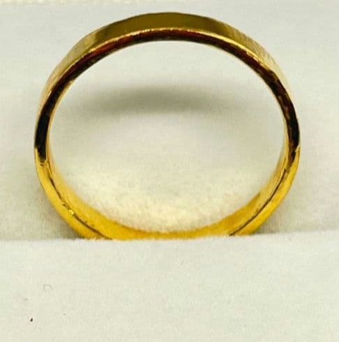 k18 幅広無地リング 指輪3.0g