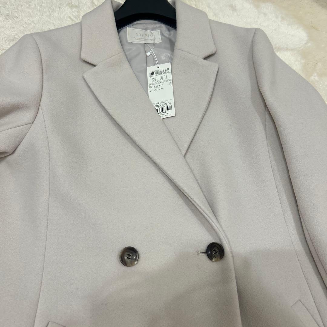any SiS 新品未使用ウールライクチェスターコート