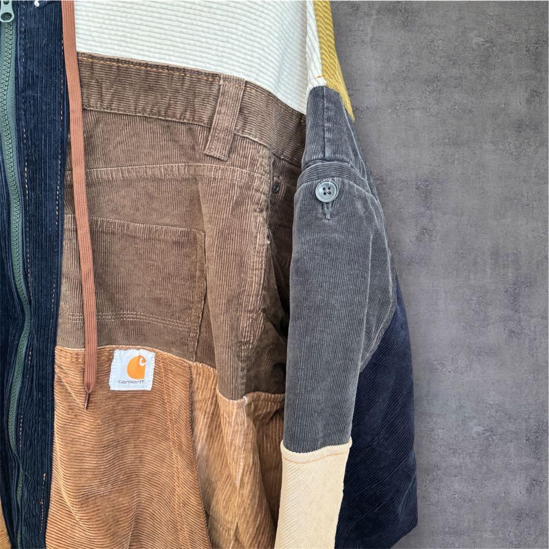 Carhartt リメイク 再構築コーデュロイジャケット XL~2XL