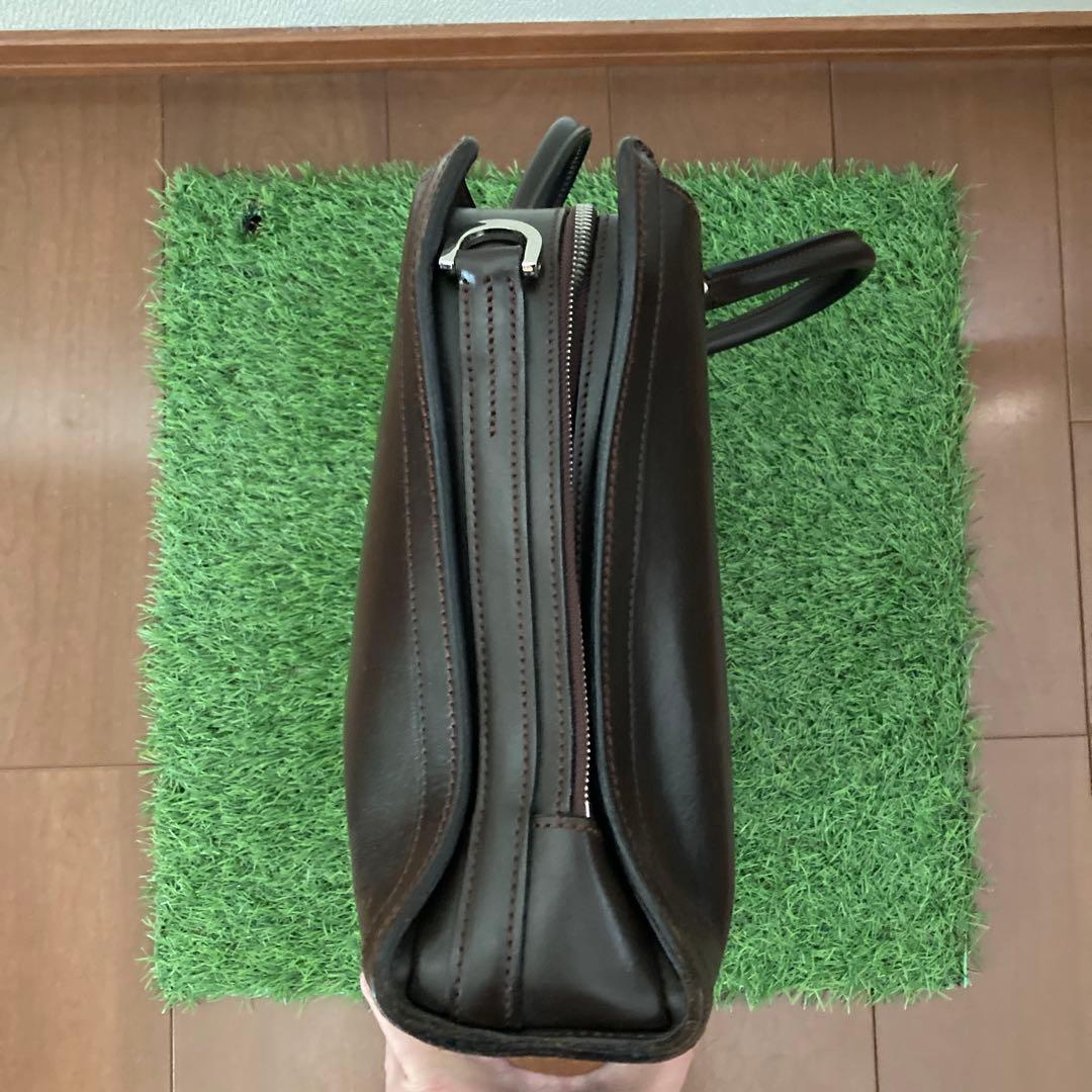 万双　ビジネスバッグ　ブライドル　シングル天ファスナー