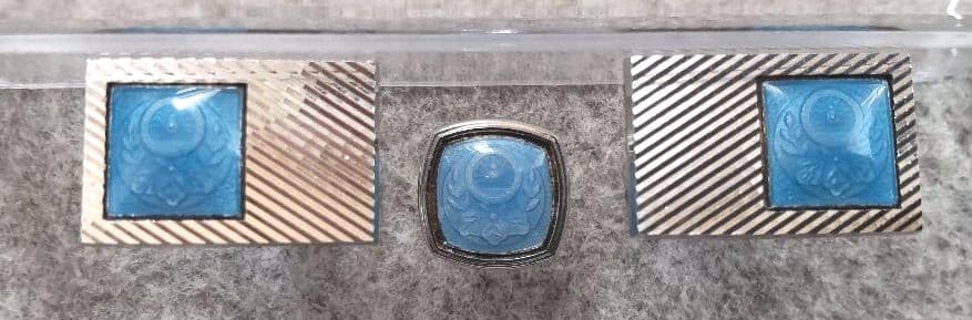 国鉄の徽章デザイン　カフス、タイタックセット (非売品)