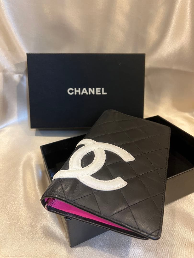 CHANEL 二つ折り長財布 カンボンライン　正規品
