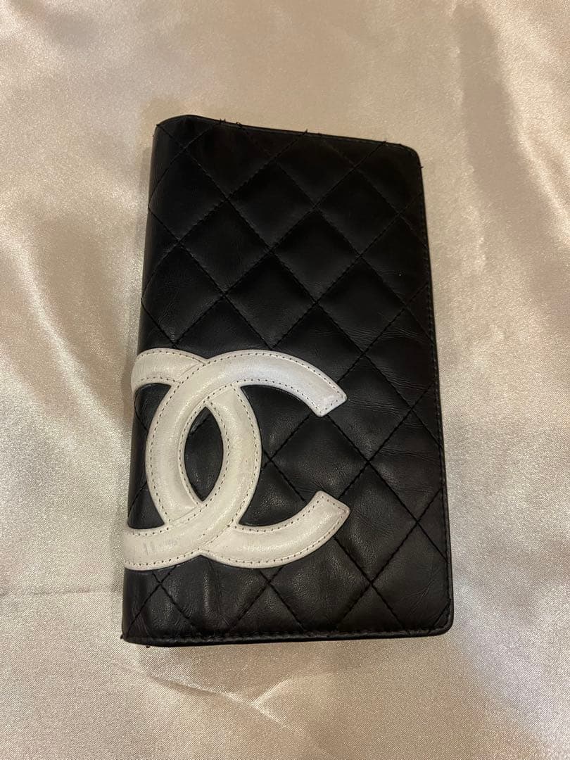 CHANEL 二つ折り長財布 カンボンライン　正規品