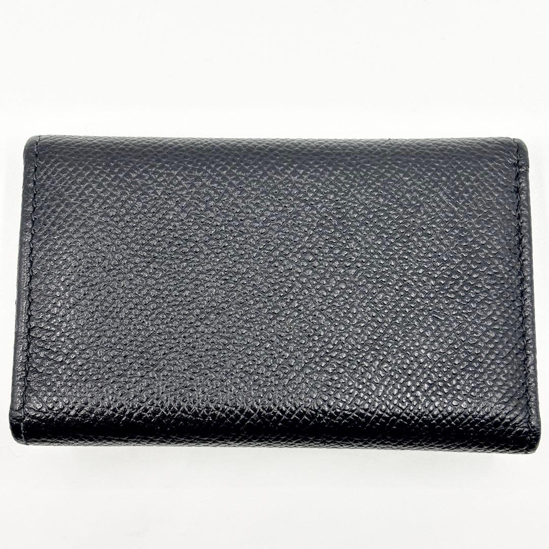 付属品完備✨️ブルガリ ロゴクリップ 6連レザーキーケース 黒 シルバー金具