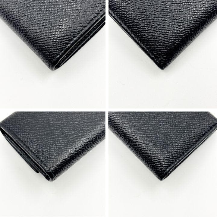 付属品完備✨️ブルガリ ロゴクリップ 6連レザーキーケース 黒 シルバー金具