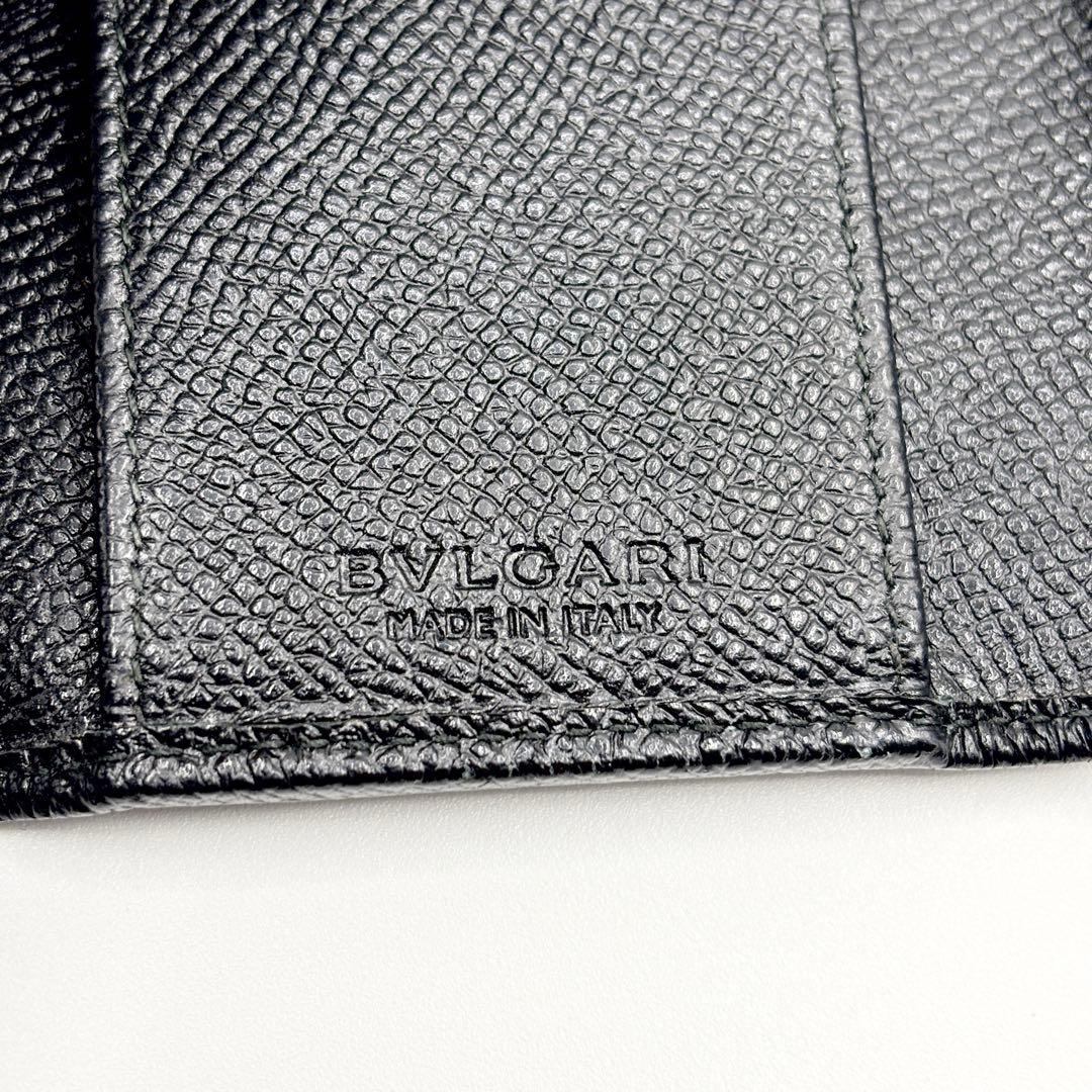 付属品完備✨️ブルガリ ロゴクリップ 6連レザーキーケース 黒 シルバー金具