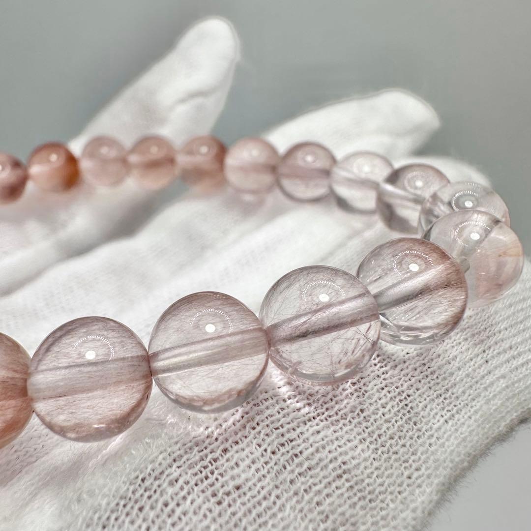 ピンクサゲニティッククォーツ　ブレスレット②