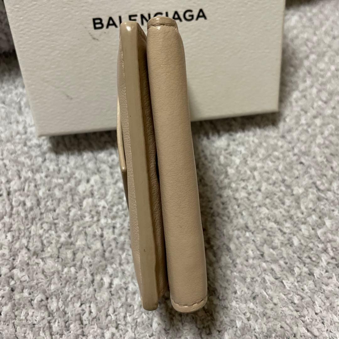 BALENCIAGA ベージュ 三つ折り財布