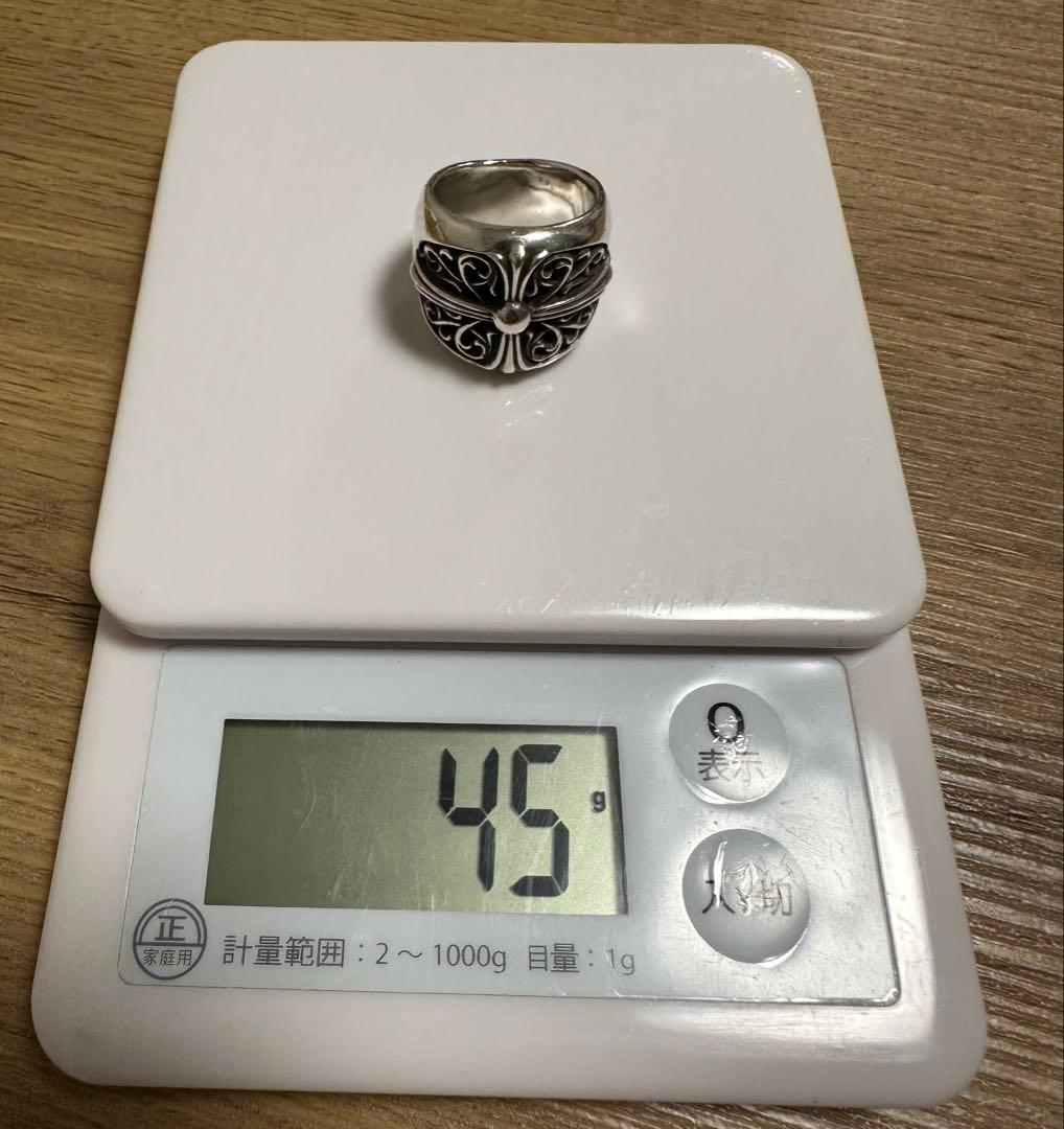 ルキ クロムハーツ クラシックオーバルクロスリング 22号