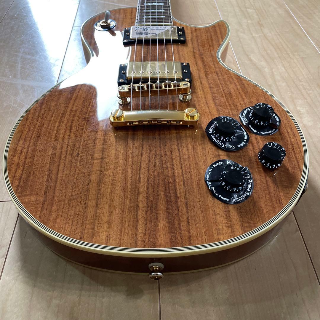 安い　Epiphone Les Paul Custom Koa Natural