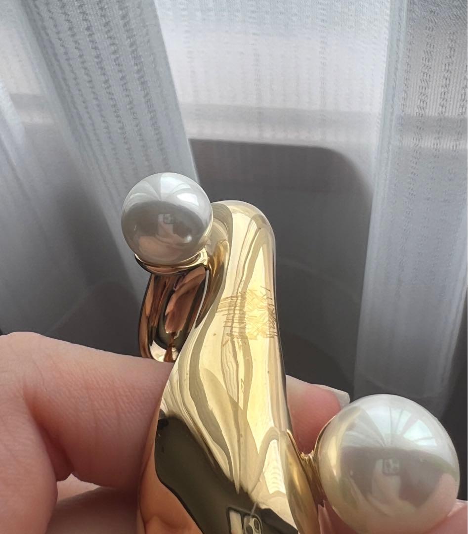 【Chloe】バングル　ゴールド　パール