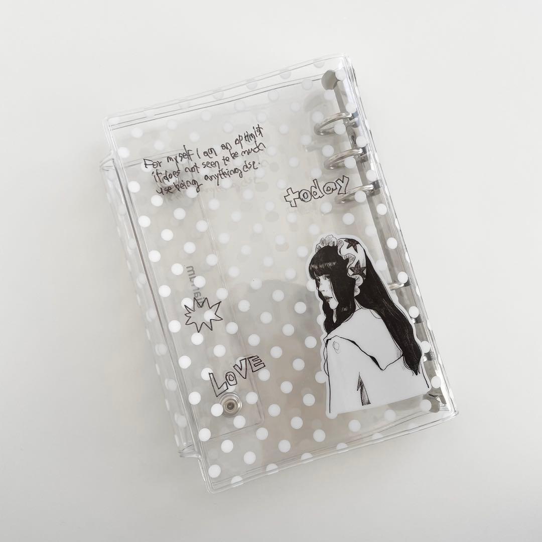 早い者勝　韓国　貯金　バインダー　カバー　A6 pvc diarium No.2